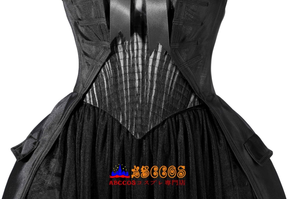 画像12: 『ウェンズデー』シーズン2  アダムス・ファミリー ェンズデー・アダムス イブニングドレス コスプレ衣装 abccos製 「受注生産」 (12)