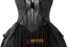 画像12: 『ウェンズデー』シーズン2  アダムス・ファミリー ェンズデー・アダムス イブニングドレス コスプレ衣装 abccos製 「受注生産」 (12)