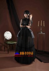 画像21: 『ウェンズデー』シーズン2  アダムス・ファミリー ェンズデー・アダムス イブニングドレス コスプレ衣装 abccos製 「受注生産」 (21)