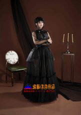 画像22: 『ウェンズデー』シーズン2  アダムス・ファミリー ェンズデー・アダムス イブニングドレス コスプレ衣装 abccos製 「受注生産」 (22)