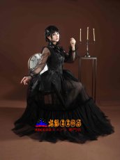 画像23: 『ウェンズデー』シーズン2  アダムス・ファミリー ェンズデー・アダムス イブニングドレス コスプレ衣装 abccos製 「受注生産」 (23)