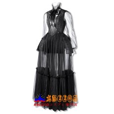 画像3: 『ウェンズデー』シーズン2  アダムス・ファミリー ェンズデー・アダムス イブニングドレス コスプレ衣装 abccos製 「受注生産」 (3)