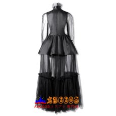 画像4: 『ウェンズデー』シーズン2  アダムス・ファミリー ェンズデー・アダムス イブニングドレス コスプレ衣装 abccos製 「受注生産」 (4)