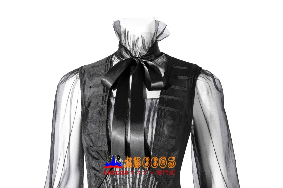 画像9: 『ウェンズデー』シーズン2  アダムス・ファミリー ェンズデー・アダムス イブニングドレス コスプレ衣装 abccos製 「受注生産」 (9)