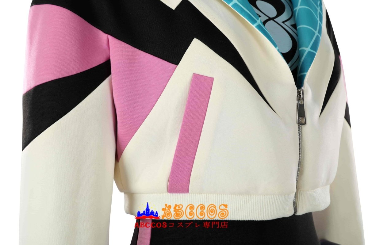 画像17: スパイダーマン:フレンドリー・ネイバーフッド（Your Friendly Neighborhood Spider-Man Season 2）スパイダーグウェン/Spider-Gwen コスプレ衣装 abccos製「受注生産」 (17)