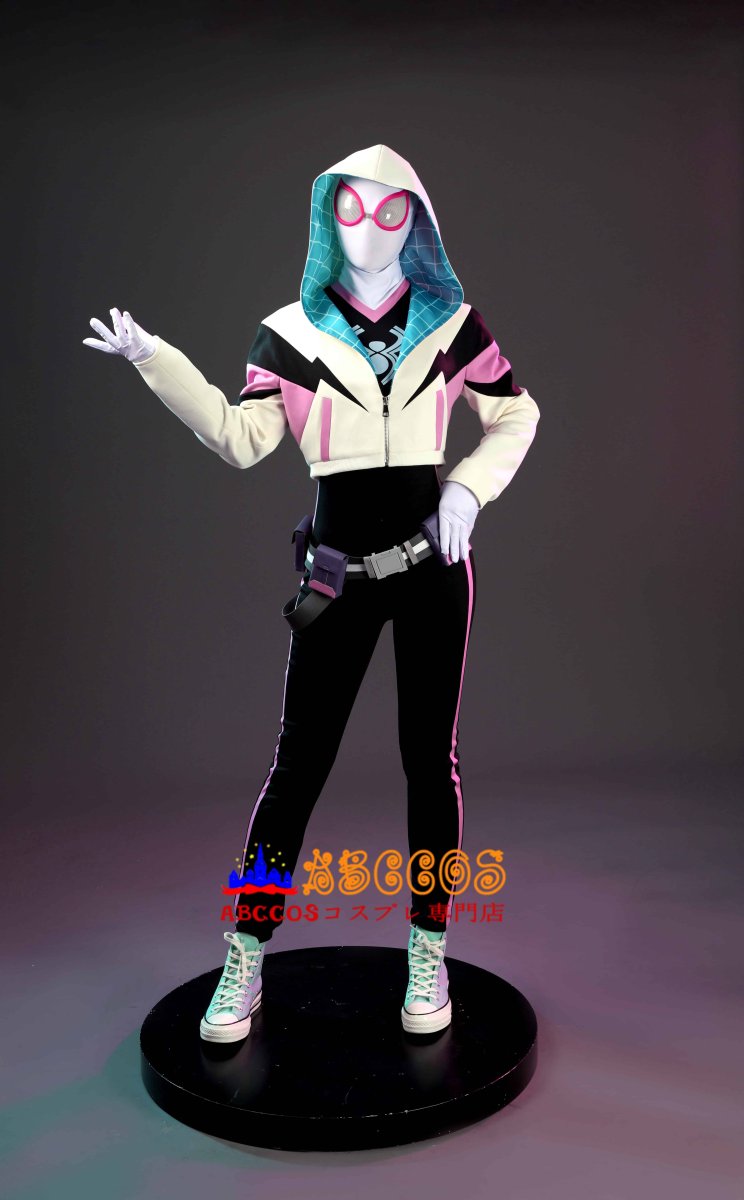 画像35: スパイダーマン:フレンドリー・ネイバーフッド（Your Friendly Neighborhood Spider-Man Season 2）スパイダーグウェン/Spider-Gwen コスプレ衣装 abccos製「受注生産」 (35)