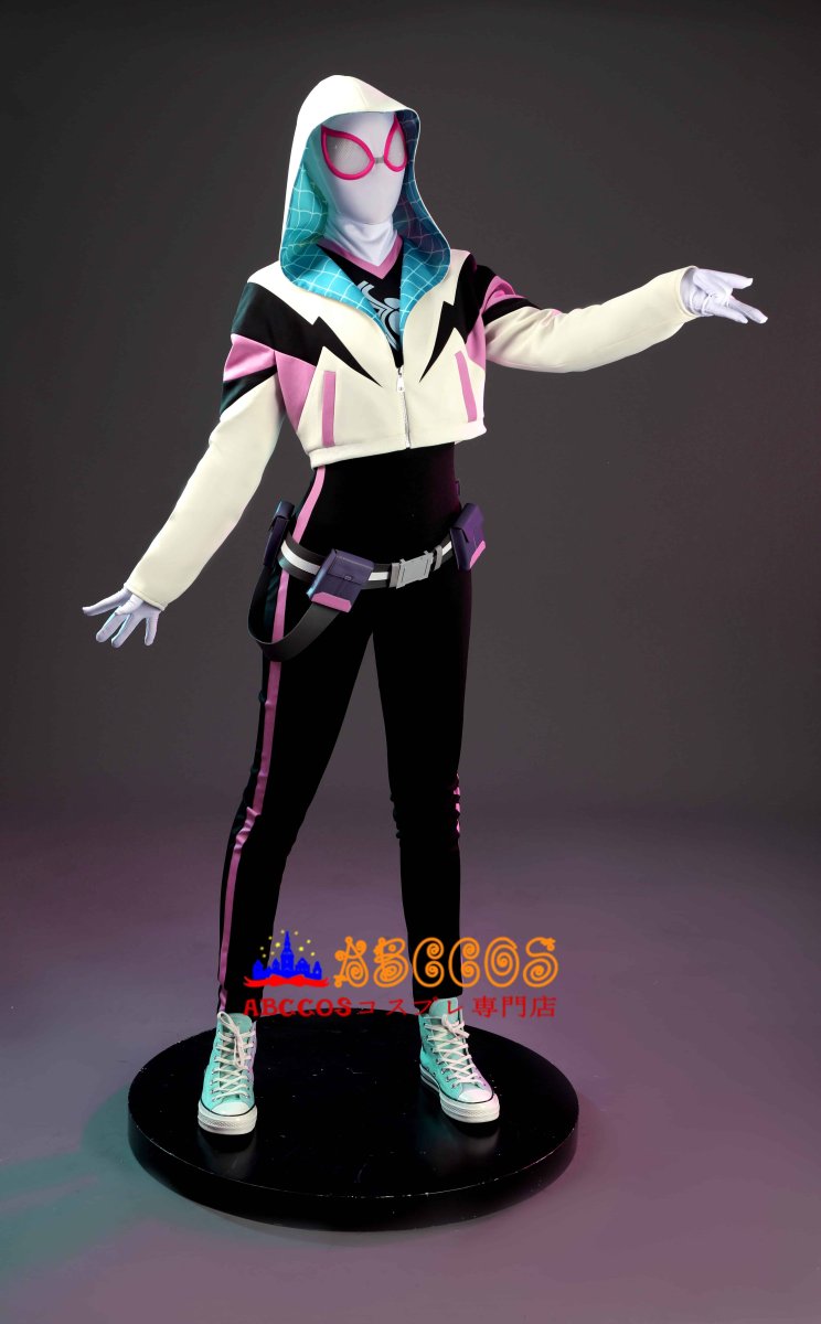 画像36: スパイダーマン:フレンドリー・ネイバーフッド（Your Friendly Neighborhood Spider-Man Season 2）スパイダーグウェン/Spider-Gwen コスプレ衣装 abccos製「受注生産」 (36)