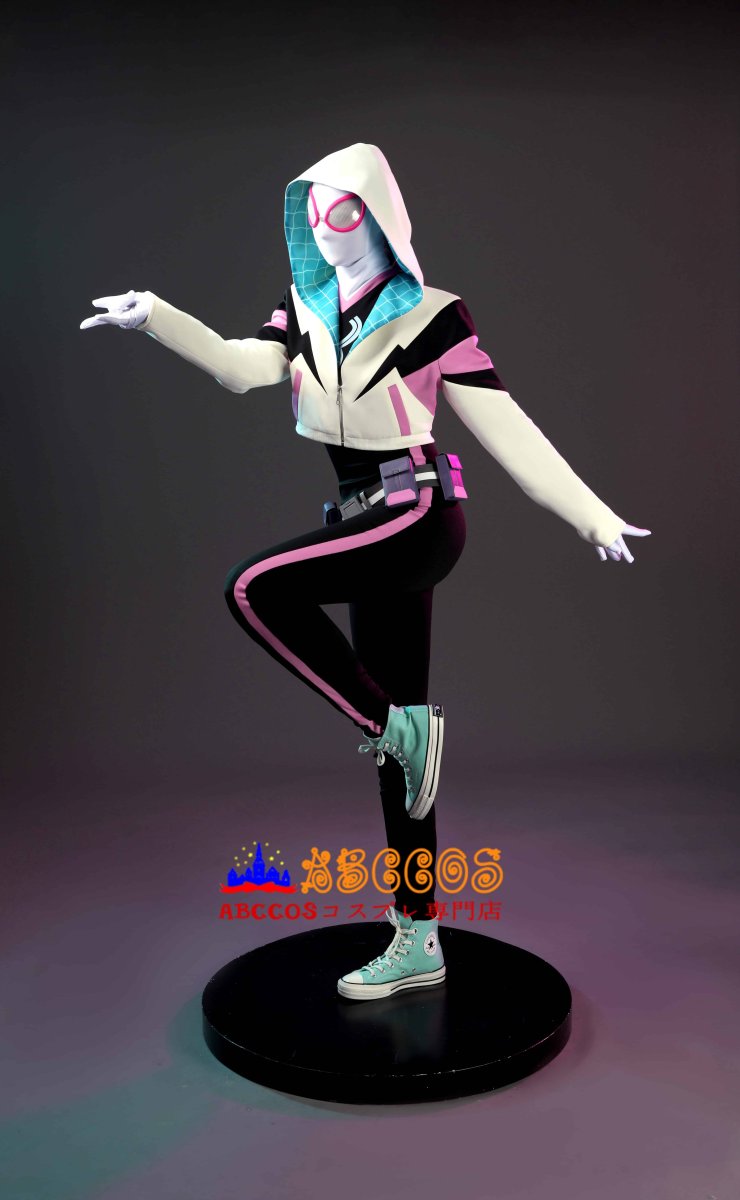 画像37: スパイダーマン:フレンドリー・ネイバーフッド（Your Friendly Neighborhood Spider-Man Season 2）スパイダーグウェン/Spider-Gwen コスプレ衣装 abccos製「受注生産」 (37)