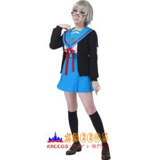 画像7: 涼宮ハルヒの憂鬱 長門 有希 セーラー服 コスプレ衣装 abccos製 「受注生産」 (7)