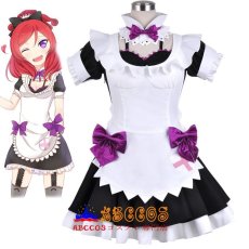 画像6: Love Live ラブライブ 西木野真姫ぎゅっと"love"で接近中!メイド コスプレ衣装 abccos製 「受注生産」 (6)