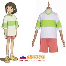 画像4: 千と千尋の神隠し 荻野 千尋（おぎの ちひろ） / 千（せん）Tシャツ コスプレ衣装 abccos製 「受注生産」 (4)