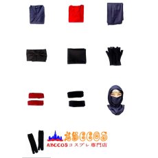 画像11: 忍者龍剣伝 黒の章 リュウ・ハヤブサ 忍装束（しのびしょうぞく）/ レジェンダリーブラックファルコン 及び 剣道着 コスプレ衣装 abccos製 「受注生産」 (11)