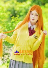 画像17: BLEACH（ブリーチ）空座第一高等学校 井上織姫（いのうえおりひめ）冬用 JK 制服 コスプレ衣装 abccos製 「受注生産」 (17)