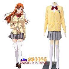 画像9: BLEACH（ブリーチ）空座第一高等学校 井上織姫（いのうえおりひめ）冬用 JK 制服 コスプレ衣装 abccos製 「受注生産」 (9)