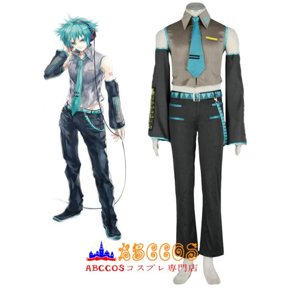 Vocaloid 初音ミク Hatsune Miku MIKUO 男性 コスプレ衣装 abccos製
