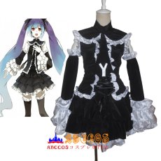 画像5: Vocaloid 初音ミク 黒色ロリータドレス コスプレ衣装 abccos製 「受注生産」 (5)