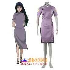 画像8: NARUTO -ナルト- 展覧会日向ヒナタチャイナドレス コスプレ仮装 コスプレ衣装 abccos製 「受注生産」 (8)