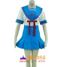 画像1: 涼宮ハルヒの憂鬱 女性の夏の学校制服 セーラー服 コスプレ衣装 abccos製 「受注生産」 (1)