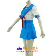 画像2: 涼宮ハルヒの憂鬱 女性の夏の学校制服 セーラー服 コスプレ衣装 abccos製 「受注生産」 (2)