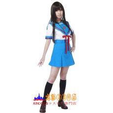 画像6: 涼宮ハルヒの憂鬱 女性の夏の学校制服 セーラー服 コスプレ衣装 abccos製 「受注生産」 (6)