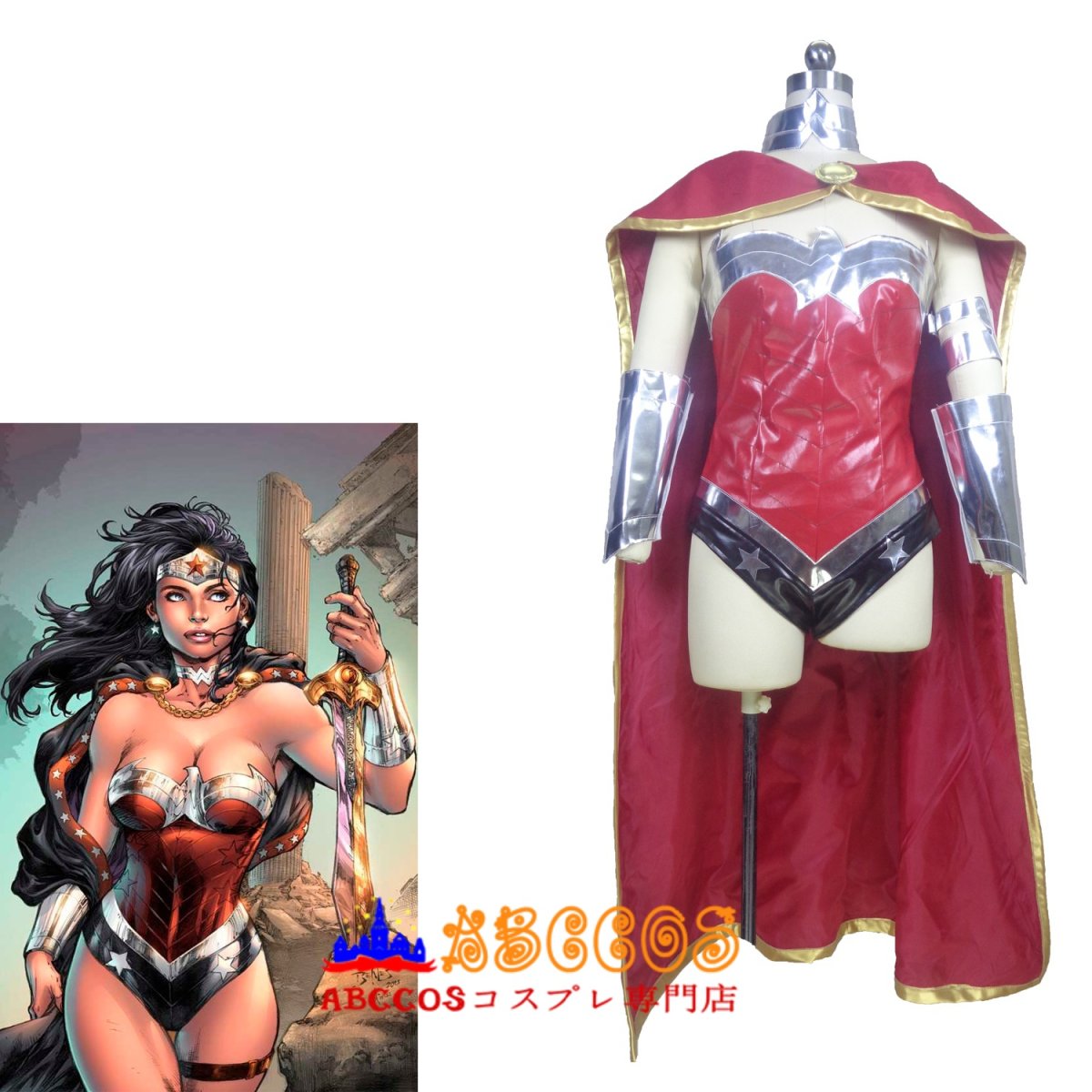 画像6: DCコミックス N52 ワンダーウーマン (Wonder Woman) コスプレ衣装 abccos製 「受注生産」 (6)