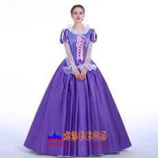画像2: ディズニー 塔の上のラプンツェル Tangled ラプンツェル Rapunzel プリンセスドレス コスプレ衣装 abccos製 「受注生産」 (2)