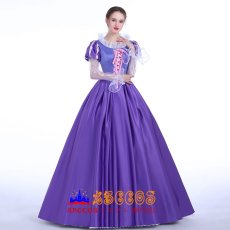 画像3: ディズニー 塔の上のラプンツェル Tangled ラプンツェル Rapunzel プリンセスドレス コスプレ衣装 abccos製 「受注生産」 (3)