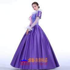画像4: ディズニー 塔の上のラプンツェル Tangled ラプンツェル Rapunzel プリンセスドレス コスプレ衣装 abccos製 「受注生産」 (4)