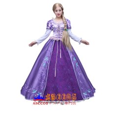 画像1: ディズニー 塔の上のラプンツェル Tangled ラプンツェル Rapunzel プリンセスドレス コスプレ衣装 abccos製 「受注生産」 (1)