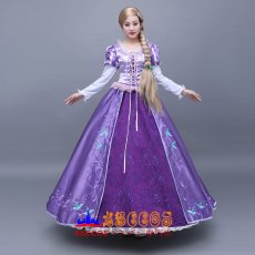 画像2: ディズニー 塔の上のラプンツェル Tangled ラプンツェル Rapunzel プリンセスドレス コスプレ衣装 abccos製 「受注生産」 (2)