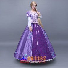 画像4: ディズニー 塔の上のラプンツェル Tangled ラプンツェル Rapunzel プリンセスドレス コスプレ衣装 abccos製 「受注生産」 (4)