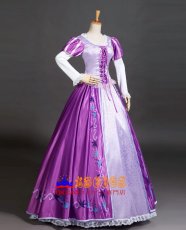 画像3: ディズニー 塔の上のラプンツェル Tangled ラプンツェル Rapunzel プリンセスドレス コスプレ衣装 abccos製 「受注生産」 (3)