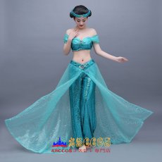 画像2: アラジンと魔法のランプ アラジン Aladin ジャスミン プリンセス コスプレ衣装 abccos製 「受注生産」 (2)