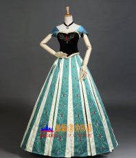 画像2: ディズニー Frozen アナと雪の女王 アナ Anna プリンセスドレス 刺繍スタイル コスプレ衣装 abccos製 「受注生産」 (2)