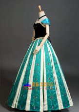 画像4: ディズニー Frozen アナと雪の女王 アナ Anna プリンセスドレス 刺繍スタイル コスプレ衣装 abccos製 「受注生産」 (4)