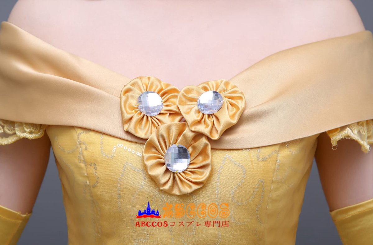 画像9: ディズニー 美女と野獣 ベル お姫様 ハロウィン コスプレ衣装 abccos製 「受注生産」 (9)