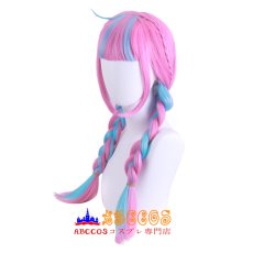 画像3: hololive ホロライブ Vtuber ホロのぐらふぃてぃ 湊 あくあ Minato Aqua wig コスプレウィッグ abccos製 「受注生産」 (3)