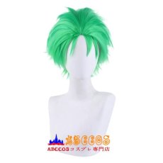 画像1: ONE PIECE（ワンピース）ロロノア・ゾロ wig コスプレウィッグ abccos製 「受注生産」 (1)