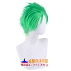 画像2: ONE PIECE（ワンピース）ロロノア・ゾロ wig コスプレウィッグ abccos製 「受注生産」 (2)