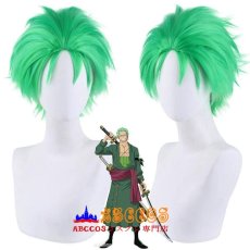 画像5: ONE PIECE（ワンピース）ロロノア・ゾロ wig コスプレウィッグ abccos製 「受注生産」 (5)