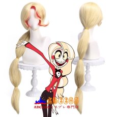 画像5: ハズビン・ホテル（Hazbin Hotel）チャーリー・モーニングスター（Charlie Morningstar）wig コスプレウィッグ abccos製 「受注生産」 (5)