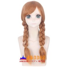 画像1: Frozen アナと雪の女王 アナ Anna wig コスプレウィッグ abccos製 「受注生産」 (1)
