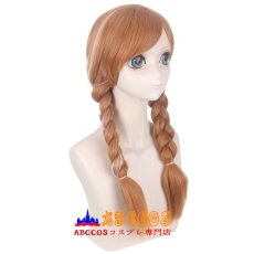 画像2: Frozen アナと雪の女王 アナ Anna wig コスプレウィッグ abccos製 「受注生産」 (2)