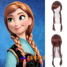 画像4: Frozen アナと雪の女王 アナ Anna wig コスプレウィッグ abccos製 「受注生産」 (4)