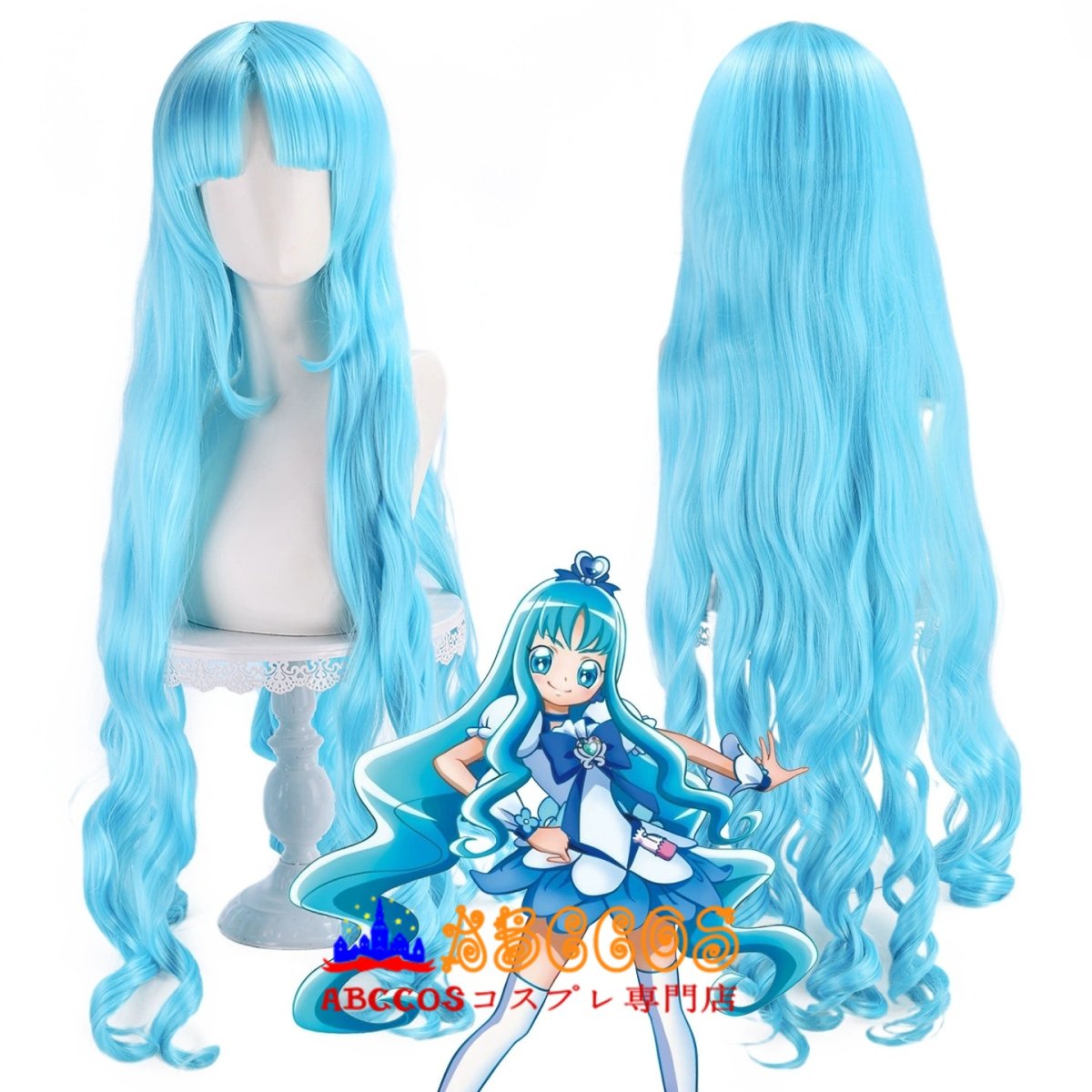 画像5: ハートキャッチプリキュア! 来海 えりか コスプレウィッグ abccos製 「受注生産」 (5)