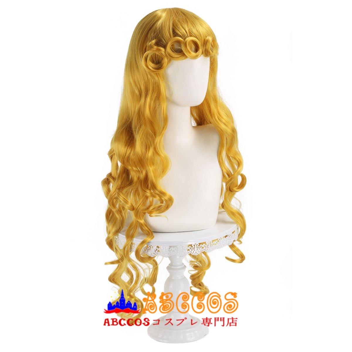 画像2: ディズニー スリーピングビューティー 眠れる森の美女 Aurora オーロラ姫 コスプレウィッグ abccos製 「受注生産」 (2)