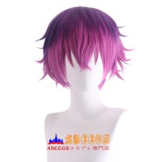 画像1: にじさんじ Virtual YouTuber vtuber NIJISANJI 浮奇・ヴィオレタ / うき ゔぃおれた Uki Violeta wig コスプレウィッグ abccos製 「受注生産」 (1)