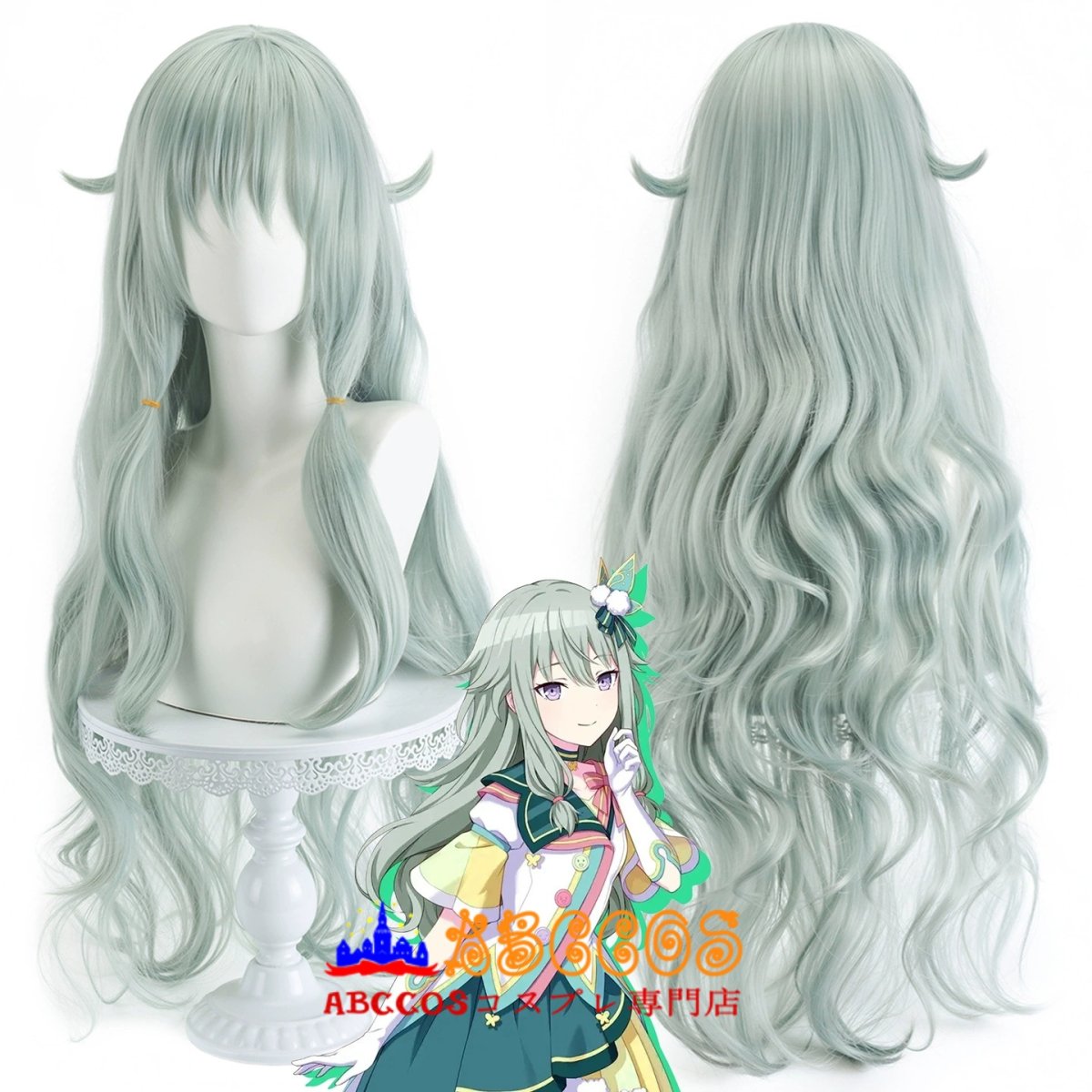画像5: プロジェクトセカイ カラフルステージ！ feat. 初音ミク 草薙寧々（くさなぎ ねね）コスプレウィッグ abccos製 「受注生産」 (5)