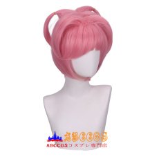 画像2: Doki Doki Literature Club ドキドキ文芸部プラス！ Natsuki なつき wig コスプレウィッグ abccos製 「受注生産」 (2)