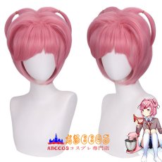 画像5: Doki Doki Literature Club ドキドキ文芸部プラス！ Natsuki なつき wig コスプレウィッグ abccos製 「受注生産」 (5)